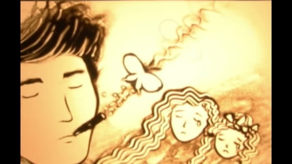 Sand art with Martha